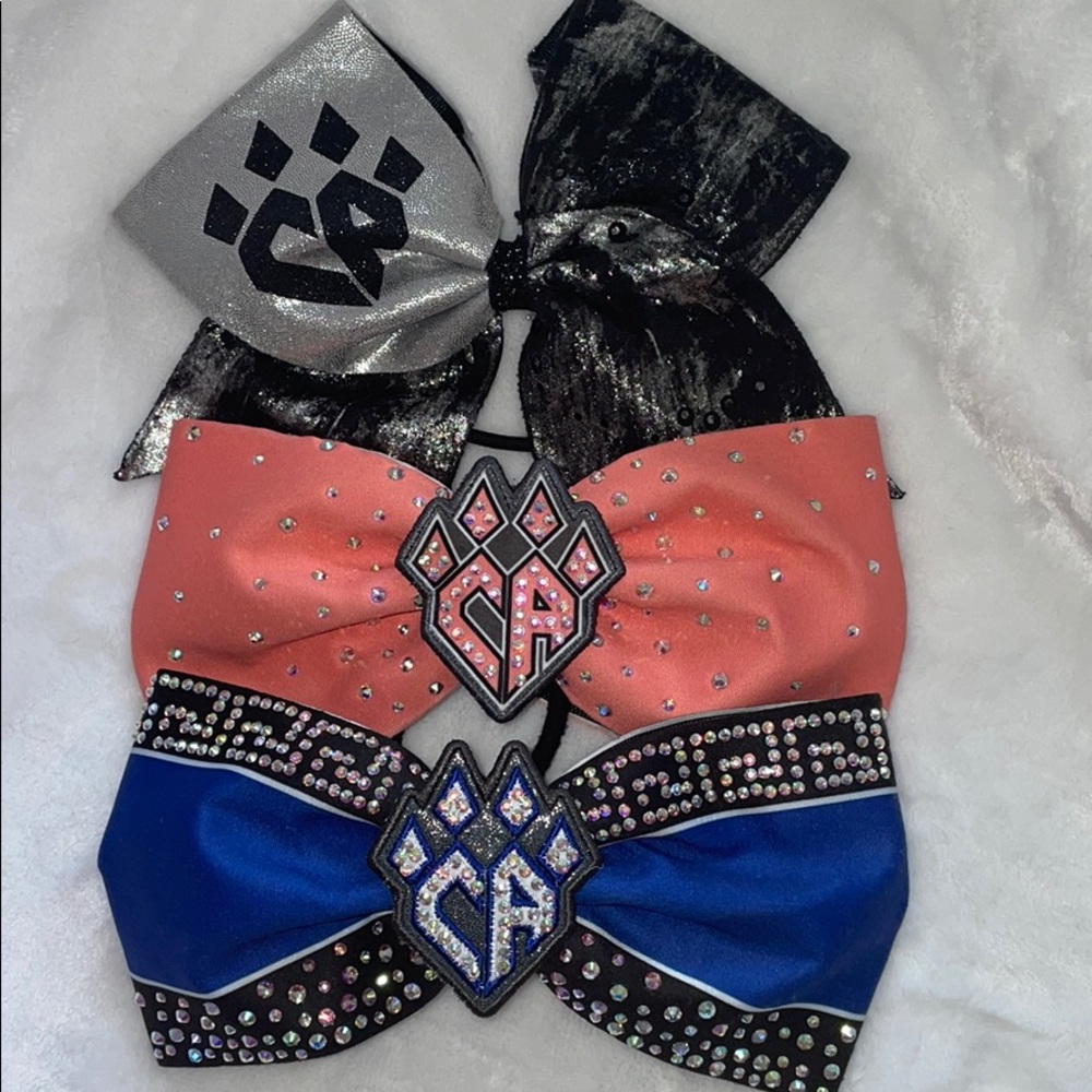 bundle of 3 cheer athletics bows